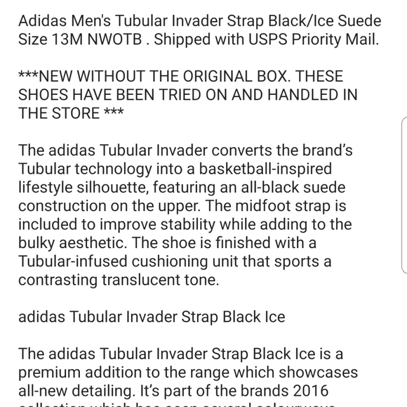 Adidas Men's Tubular Invader Strap Sneaker 13M - Picture 12 of 16